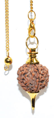 Gold Rudraksha pendulum - Click Image to Close